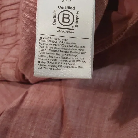 Athleta Cabo Linen Wide Leg Pants Womens Size 2P - Picture 9 of 9